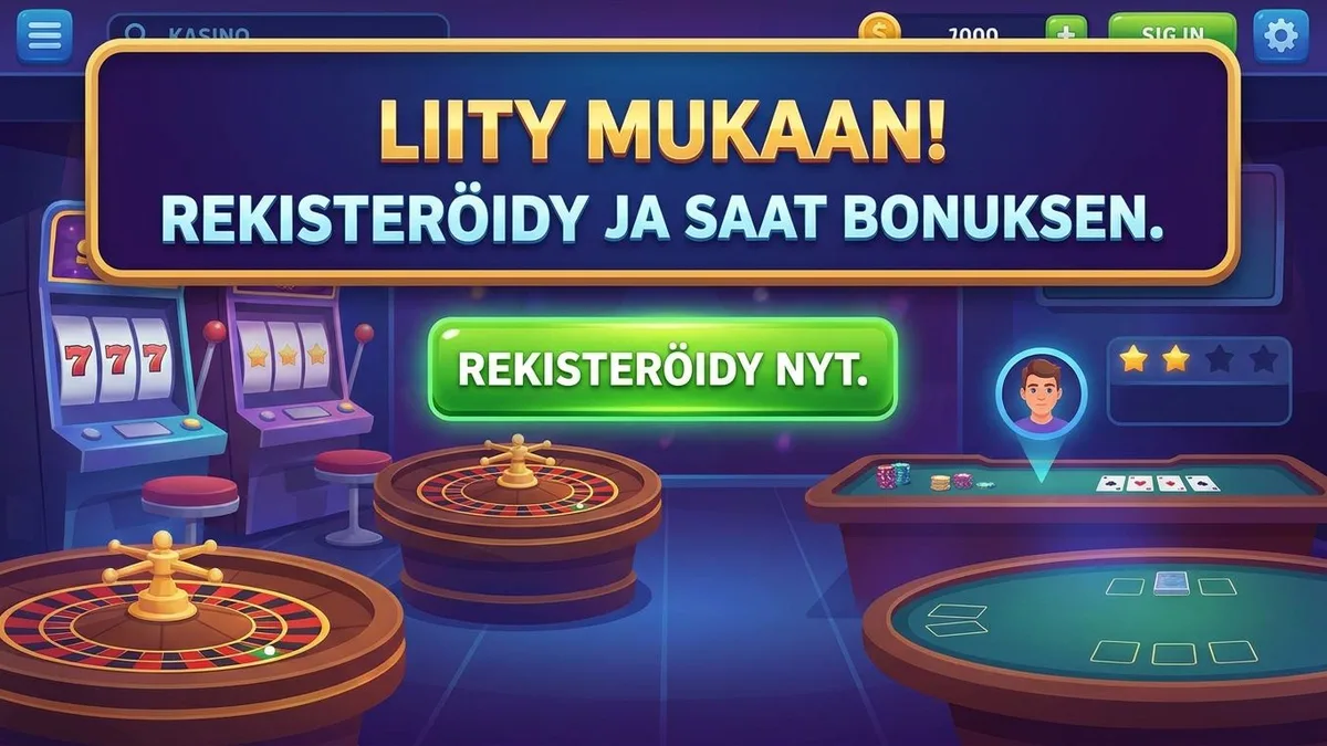 Rekisteröidy bonuksella